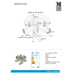 Plafon 3pł BARCELONA 107350 MARKSLOJD